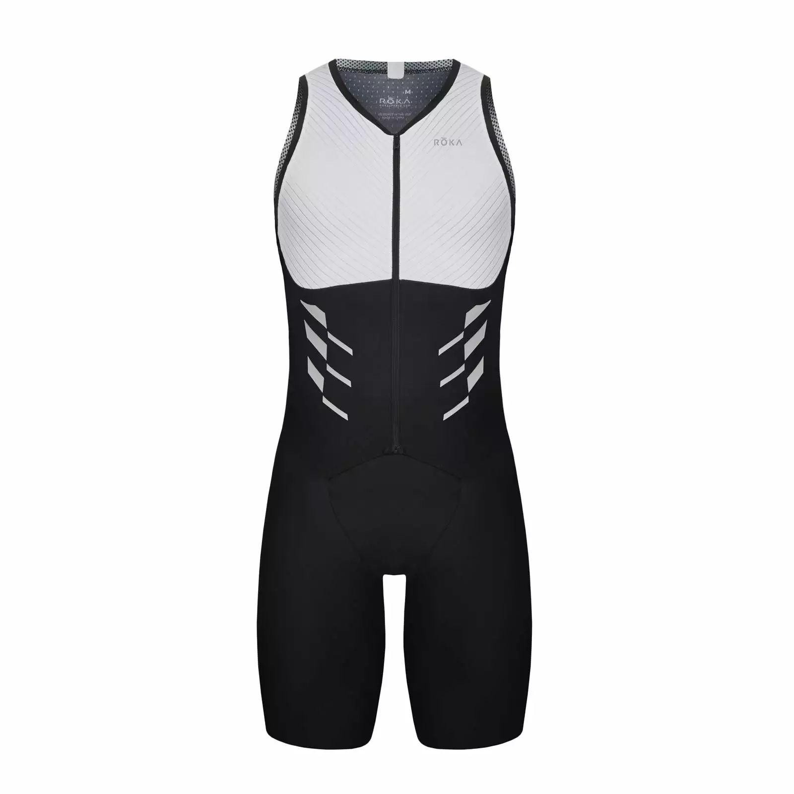 Our ROKA Tri Suits Men's Gen II Elite Aero Sleeveless Tri Suit White