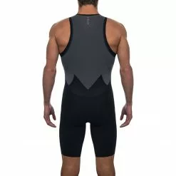 ROKA Tri Suits Men's Gen II Elite Aero Sleeveless Tri Suit - White/Black