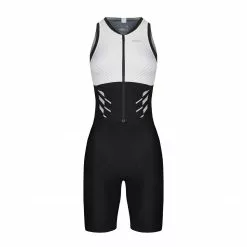 ROKA Women's Gen II Elite Aero Sleeveless Tri Suit - White/Black