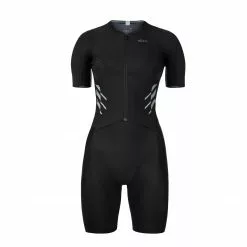 ROKA Women's Gen II Elite Aero Short Sleeve Tri Suit - Black Tri Suits