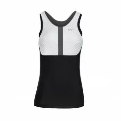ROKA Women's Gen II Elite Aero Sleeveless Tri Top - White/Black Tri Suits